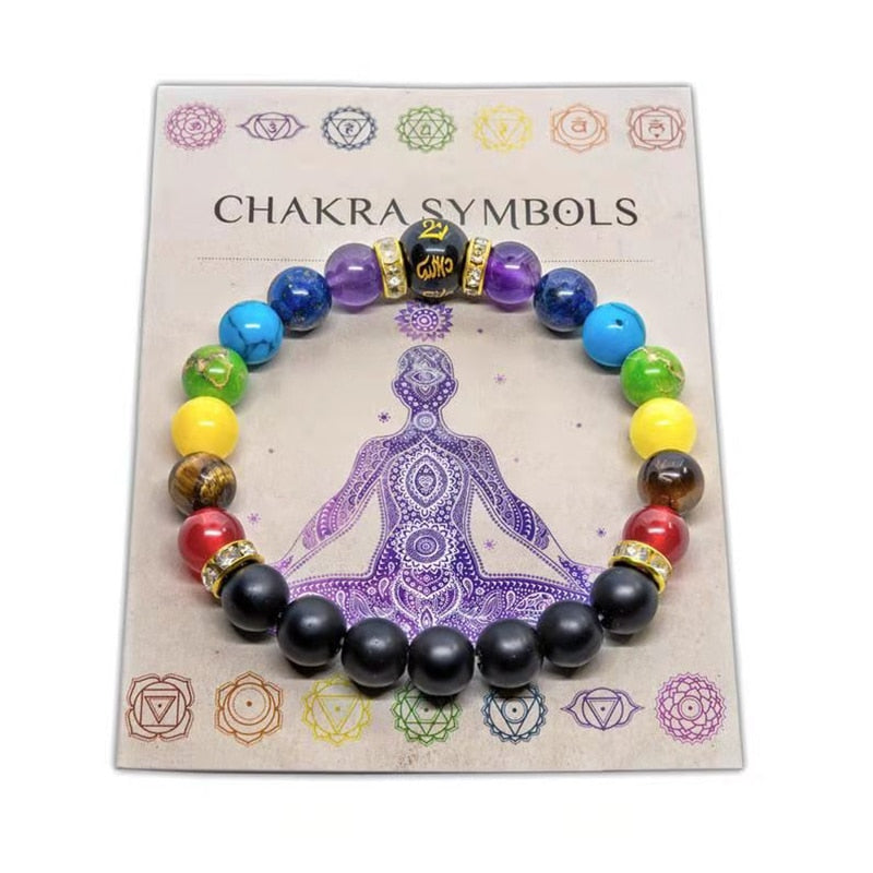 7 Chakra Armband für Damen und Herren in verschiedenen Varianten