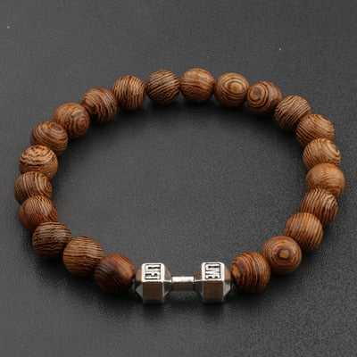 Perlen Armband für Damen und Herren mit Holzperlen