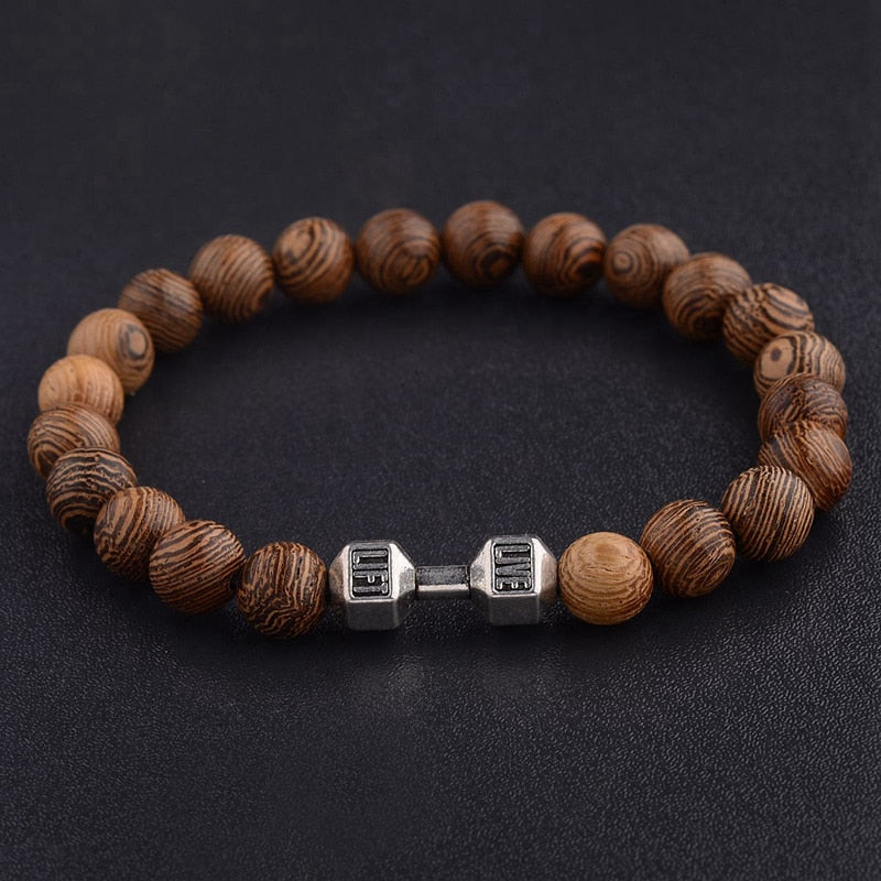 Perlen Armband für Damen und Herren mit Holzperlen