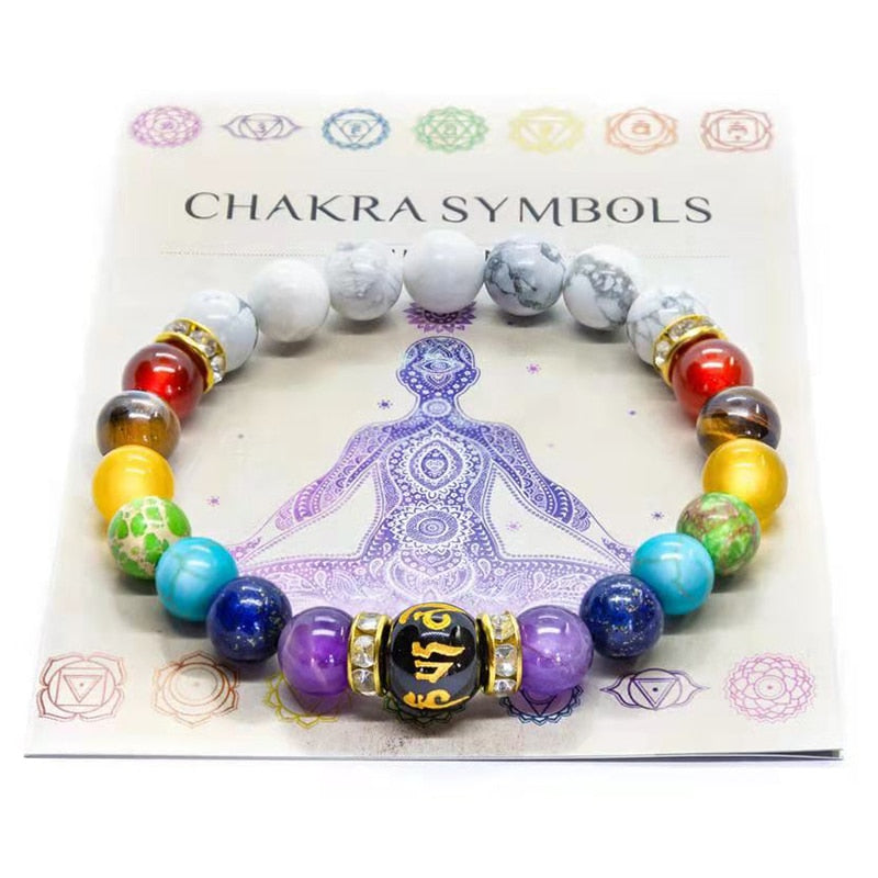 7 Chakra Armband für Damen und Herren in verschiedenen Varianten