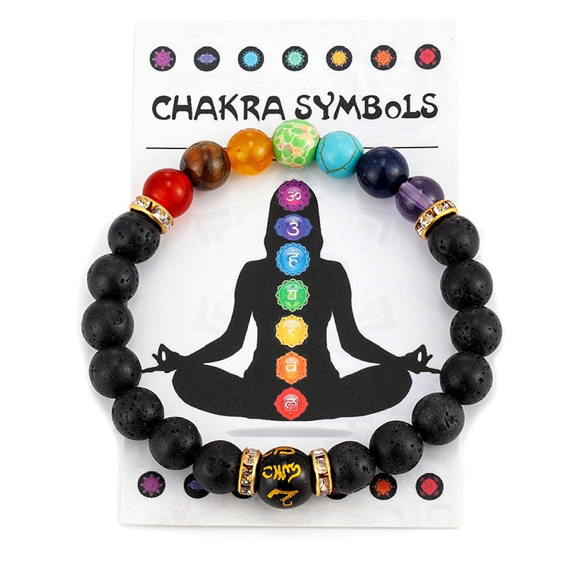 7 Chakra Armband für Damen und Herren in verschiedenen Varianten