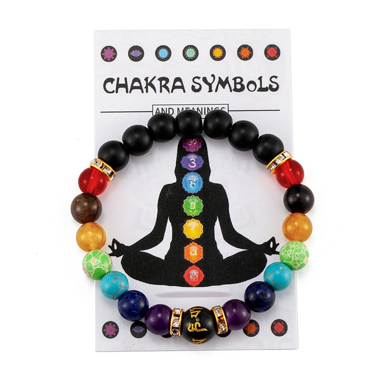 7 Chakra Armband für Damen und Herren in verschiedenen Varianten