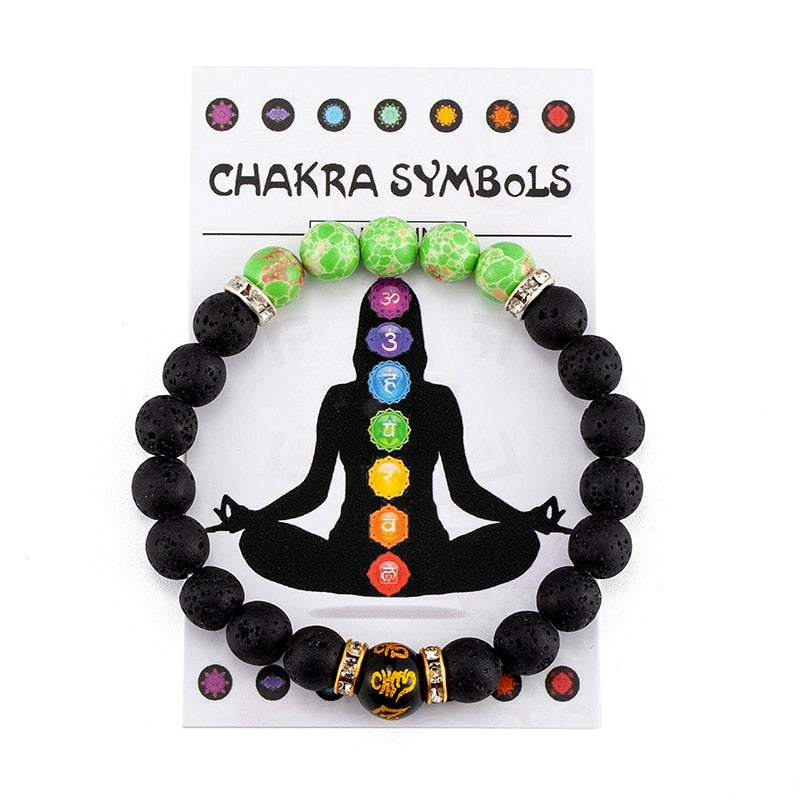 7 Chakra Armband für Damen und Herren in verschiedenen Varianten