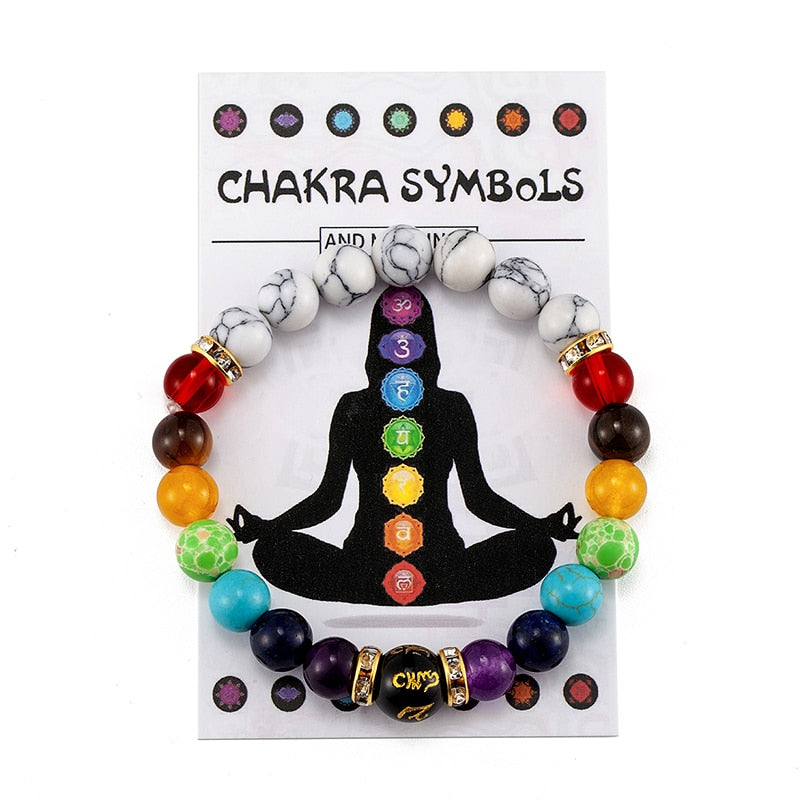 7 Chakra Armband für Damen und Herren in verschiedenen Varianten